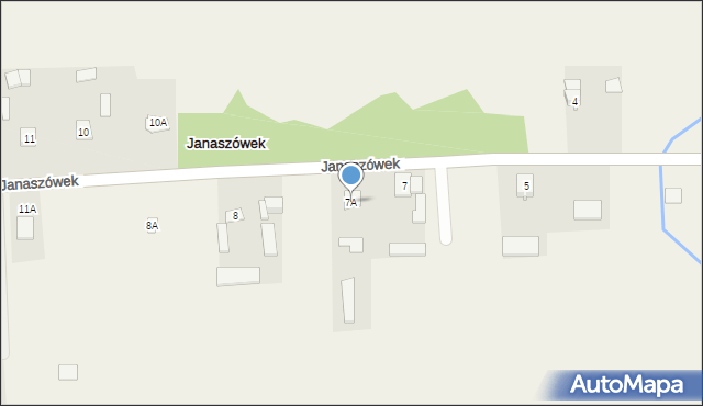 Janaszówek, Janaszówek, 7A, mapa Janaszówek