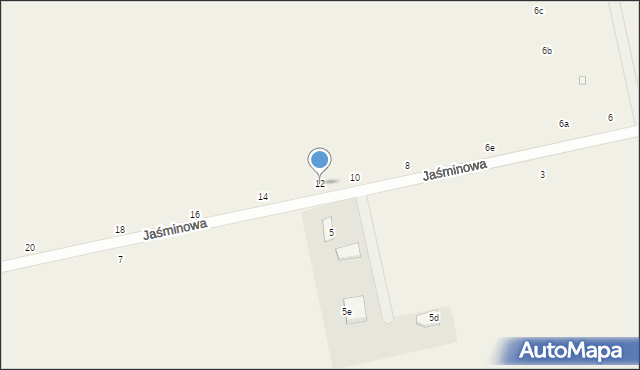 Janczewice, Jaśminowa, 12, mapa Janczewice