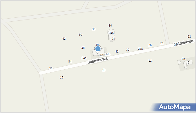 Janczewice, Jaśminowa, 44, mapa Janczewice