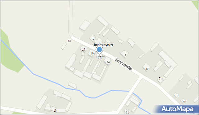 Janczewko, Janczewko, 15, mapa Janczewko