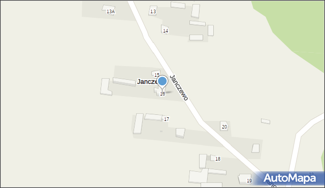 Janczewo, Janczewo, 16, mapa Janczewo