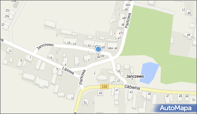 Janczewo, Janczewo, 44, mapa Janczewo