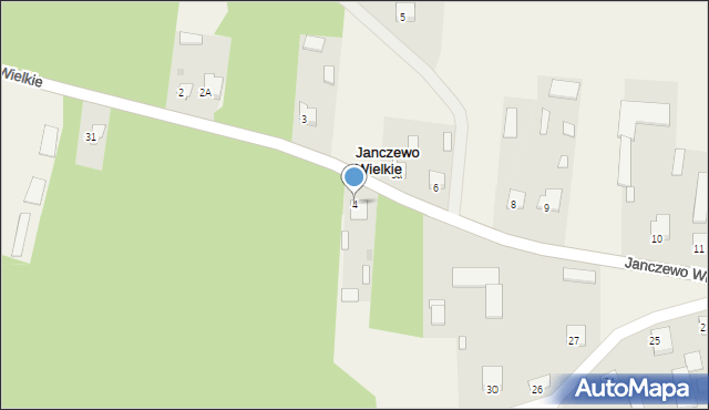 Janczewo Wielkie, Janczewo Wielkie, 4, mapa Janczewo Wielkie