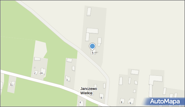 Janczewo Wielkie, Janczewo Wielkie, 7, mapa Janczewo Wielkie