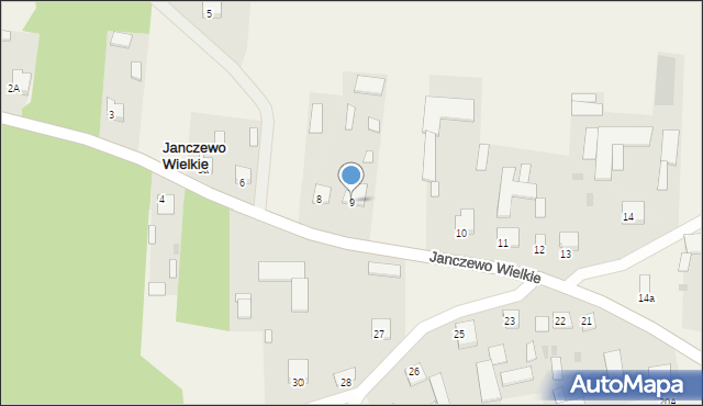 Janczewo Wielkie, Janczewo Wielkie, 9, mapa Janczewo Wielkie