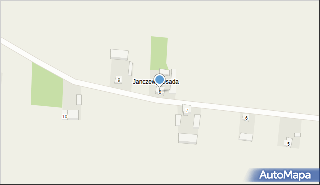 Janczewy, Janczewy, 8, mapa Janczewy