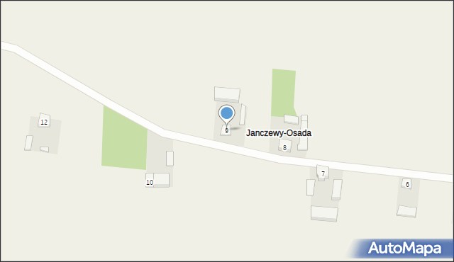 Janczewy, Janczewy, 9, mapa Janczewy