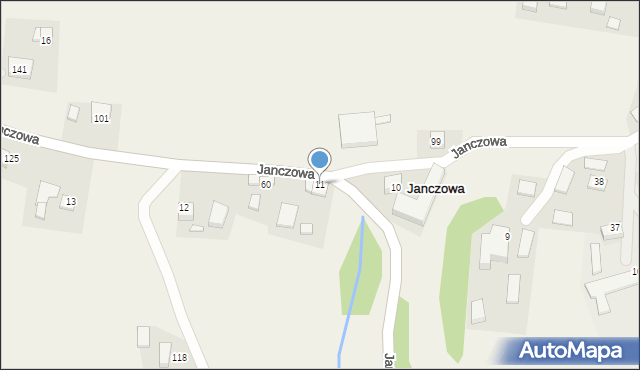 Janczowa, Janczowa, 11, mapa Janczowa