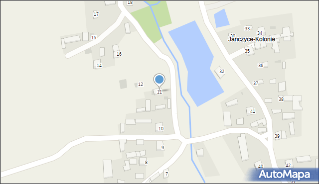 Janczyce, Janczyce, 11, mapa Janczyce