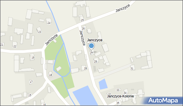 Janczyce, Janczyce, 27, mapa Janczyce