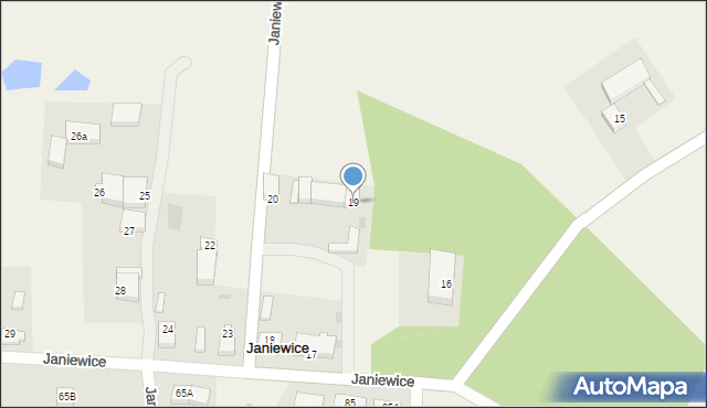 Janiewice, Janiewice, 19, mapa Janiewice