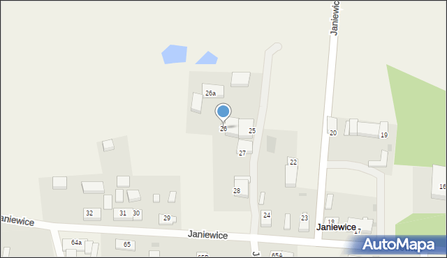 Janiewice, Janiewice, 26, mapa Janiewice