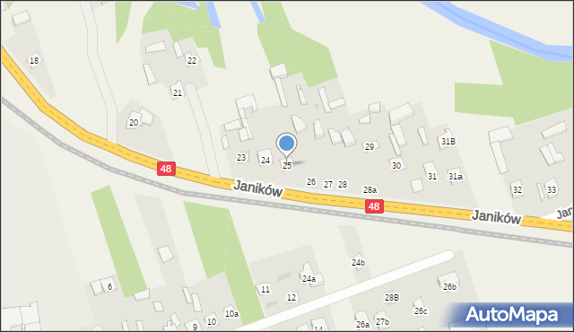 Janików, Janików, 25, mapa Janików