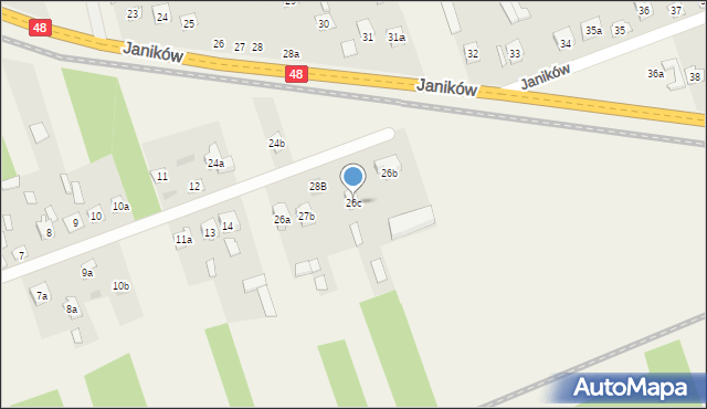 Janików, Janików, 26c, mapa Janików