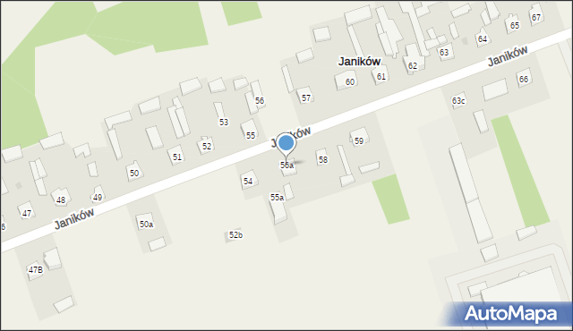 Janików, Janików, 56a, mapa Janików