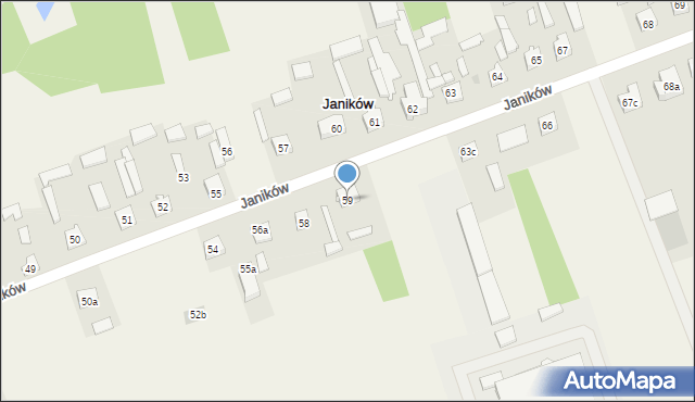 Janików, Janików, 59, mapa Janików