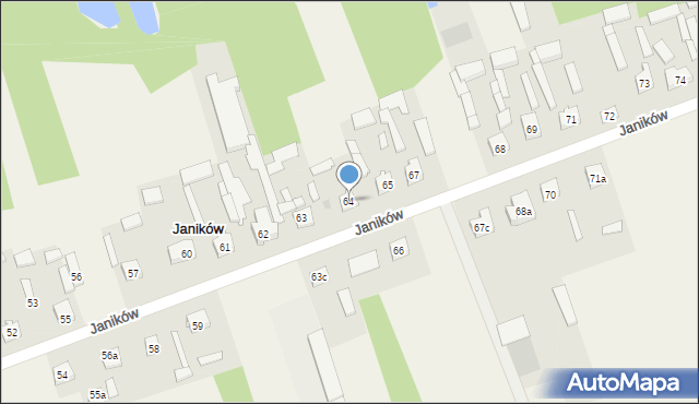 Janików, Janików, 64, mapa Janików