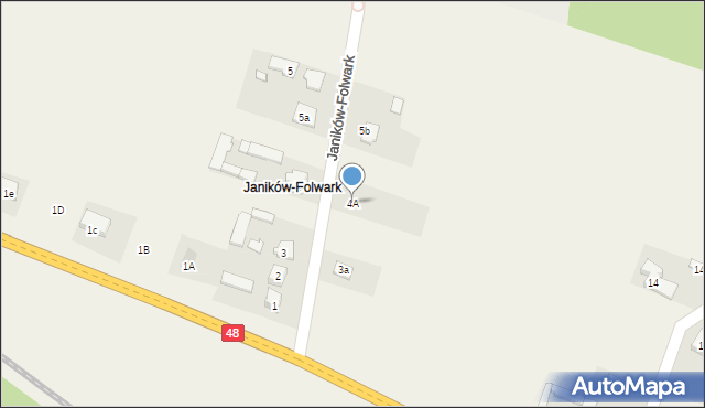 Janików, Janików-Folwark, 4A, mapa Janików