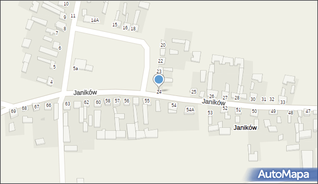 Janików, Janików, 24, mapa Janików