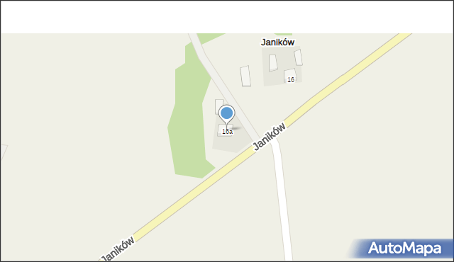 Janików, Janików, 16a, mapa Janików