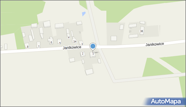 Janikowice, Janikowice, 1, mapa Janikowice