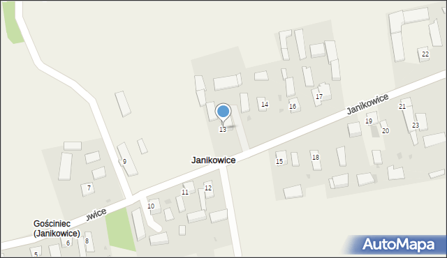 Janikowice, Janikowice, 13, mapa Janikowice