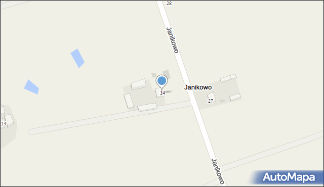Janikowo, Janikowo, 14, mapa Janikowo