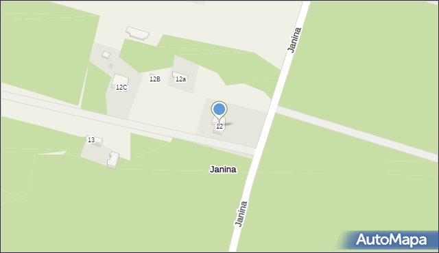 Janina, Janina, 12, mapa Janina