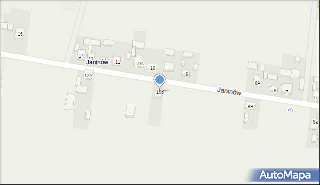 Janinów, Janinów, 10d, mapa Janinów