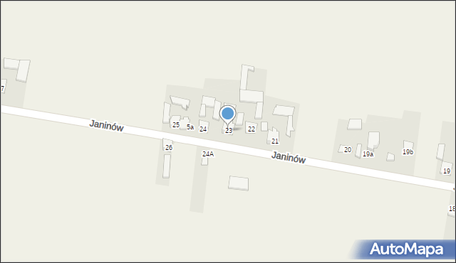 Janinów, Janinów, 23, mapa Janinów