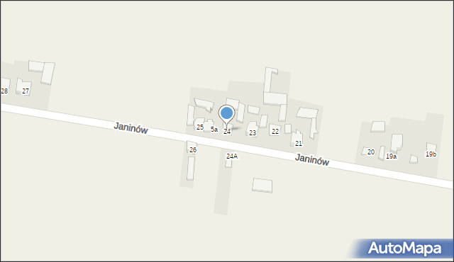 Janinów, Janinów, 24, mapa Janinów