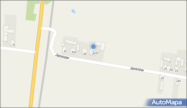 Janinów, Janinów, 27, mapa Janinów