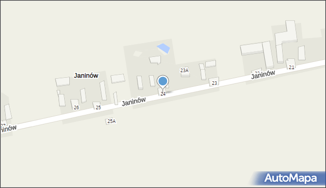 Janinów, Janinów, 24, mapa Janinów