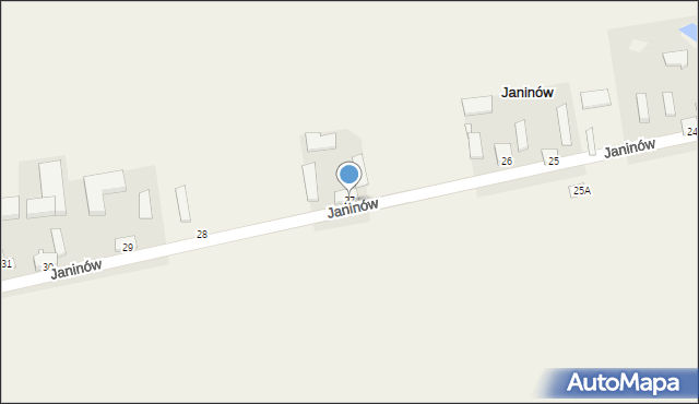 Janinów, Janinów, 27, mapa Janinów