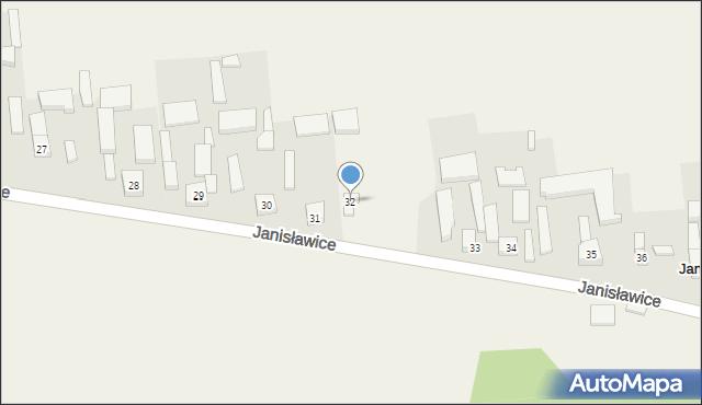 Janisławice, Janisławice, 32, mapa Janisławice