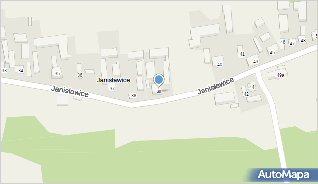 Janisławice, Janisławice, 39, mapa Janisławice