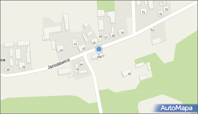 Janisławice, Janisławice, 49a, mapa Janisławice