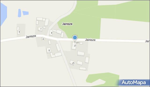 Janisze, Janisze, 10a, mapa Janisze