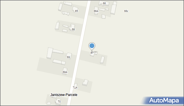 Janiszew, Janiszew, 67, mapa Janiszew