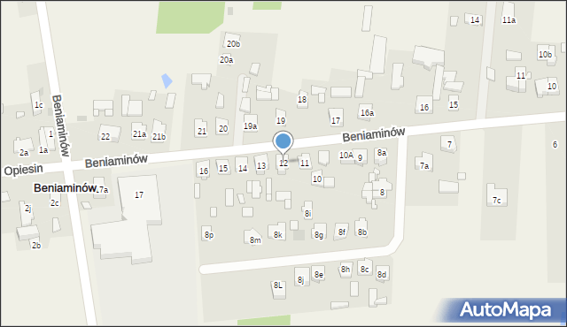 Janiszewice, Janiszewice, 12, mapa Janiszewice