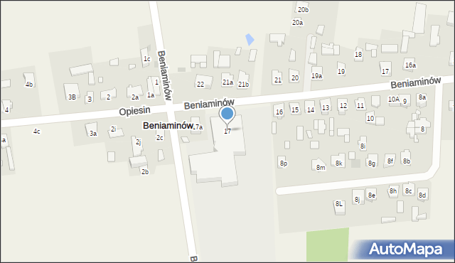 Janiszewice, Janiszewice, 17, mapa Janiszewice