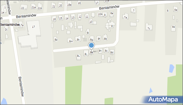 Janiszewice, Janiszewice, 8e, mapa Janiszewice