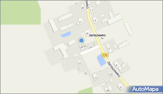 Janiszewko, Janiszewko, 14, mapa Janiszewko