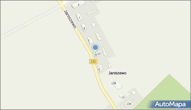 Janiszewo, Janiszewo, 10, mapa Janiszewo