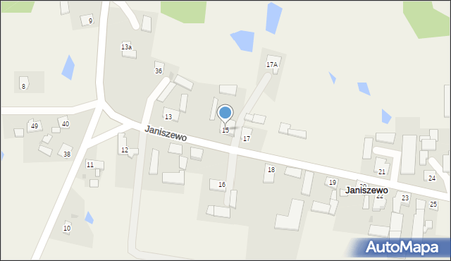 Janiszewo, Janiszewo, 15, mapa Janiszewo