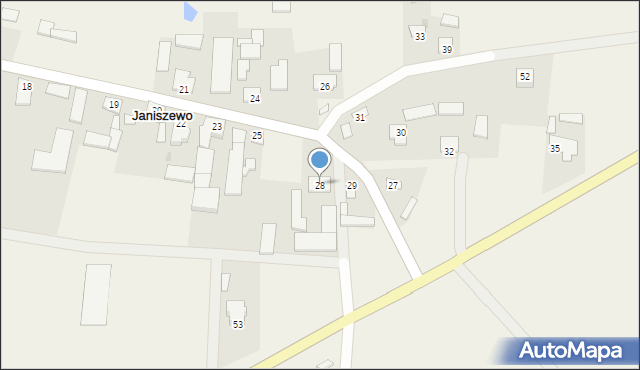 Janiszewo, Janiszewo, 28, mapa Janiszewo