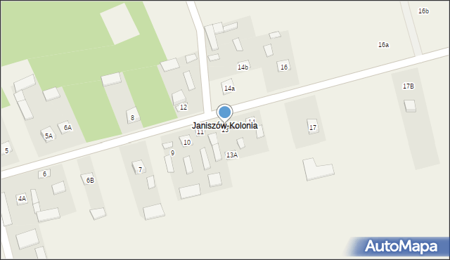 Janiszów, Janiszów, 13, mapa Janiszów