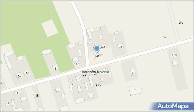 Janiszów, Janiszów, 14a, mapa Janiszów