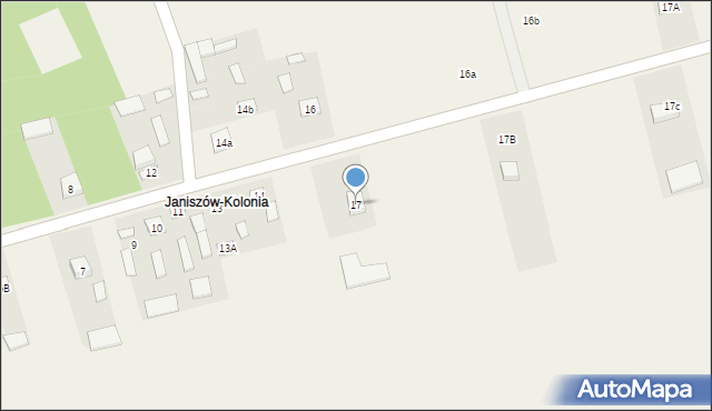 Janiszów, Janiszów, 17, mapa Janiszów