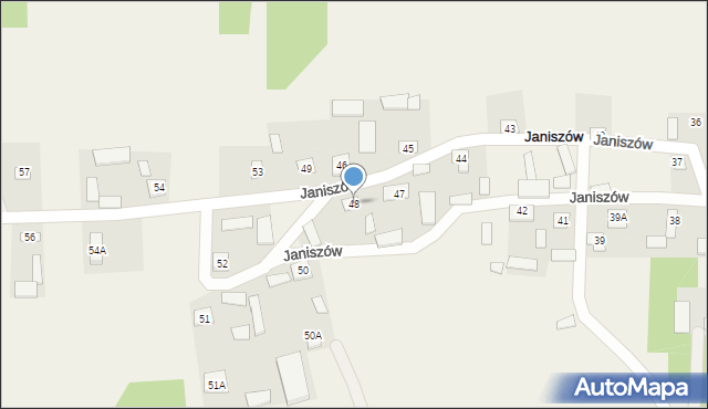 Janiszów, Janiszów, 48, mapa Janiszów